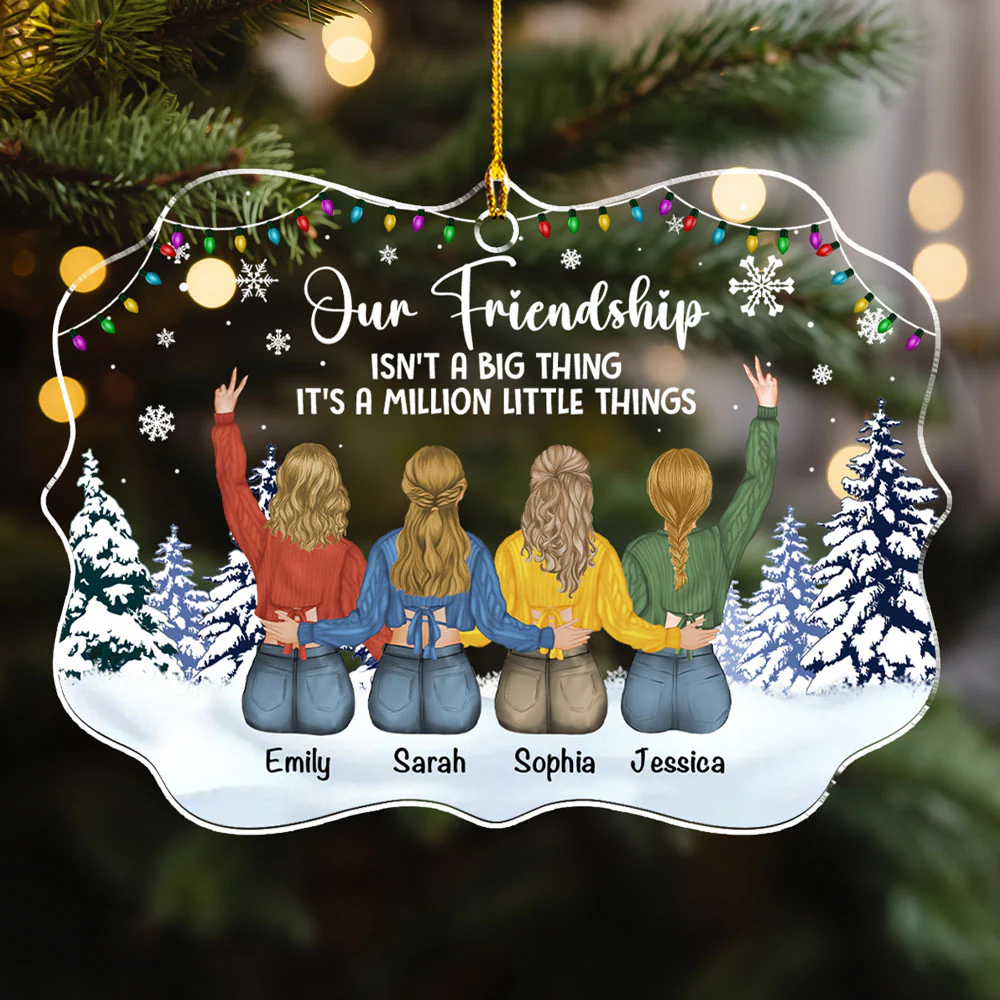 Tiny Moments Big Feelings Always - Personalized Custom Acrylic Ornament
