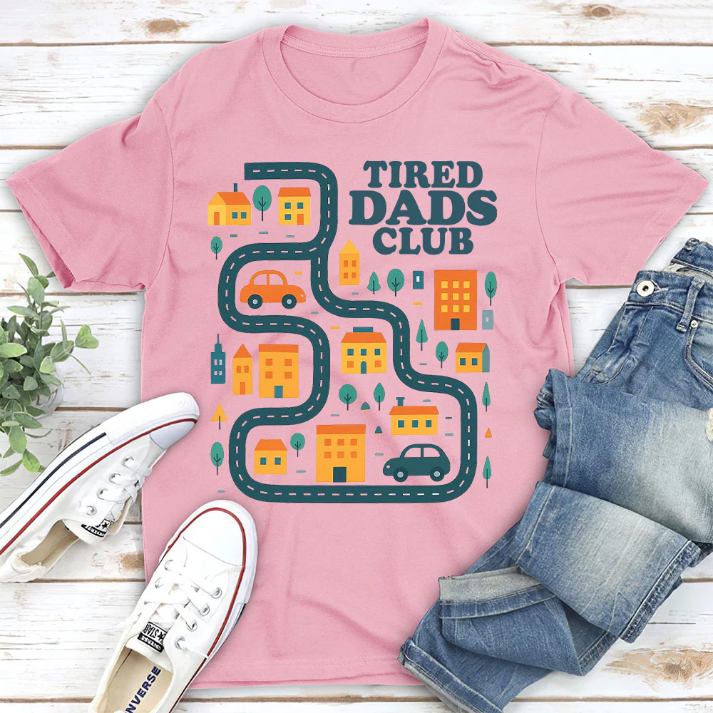 Tired Dads Husbands Club - Personalized Custom Shirt - Image 3