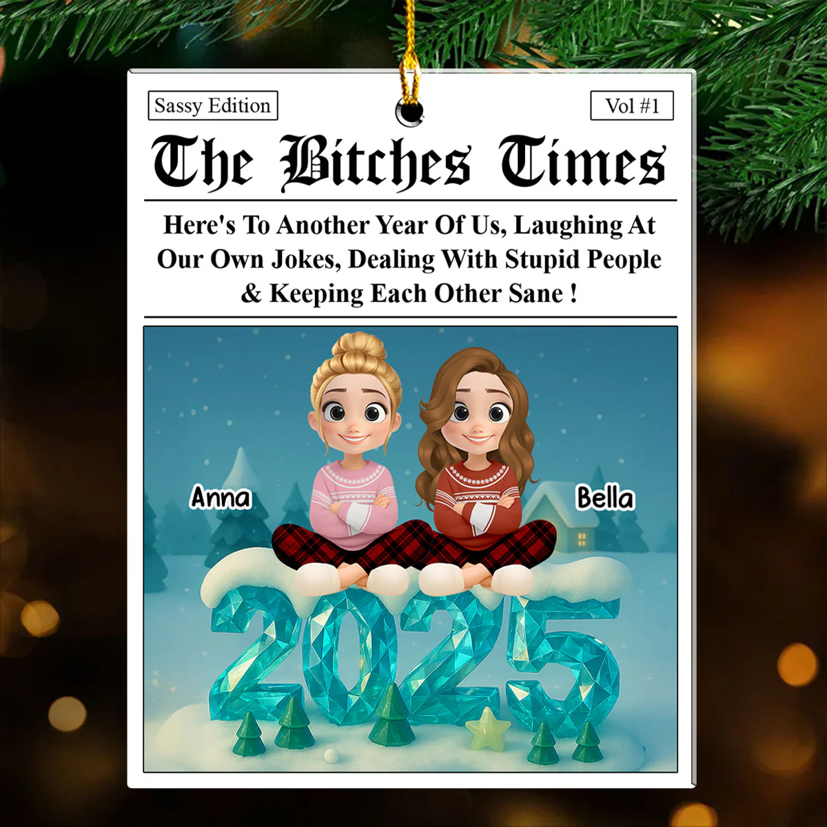 To Another Year Of Us - Personalized Custom Acrylic Ornament