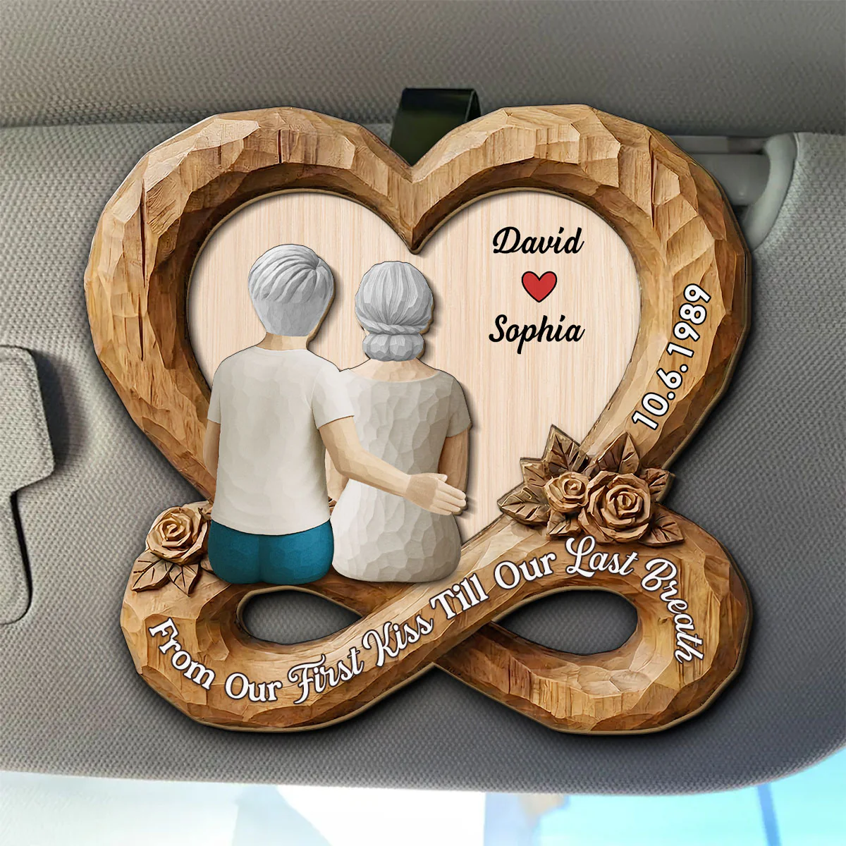 To Forever With You - Personalized Custom Car Visor Clip