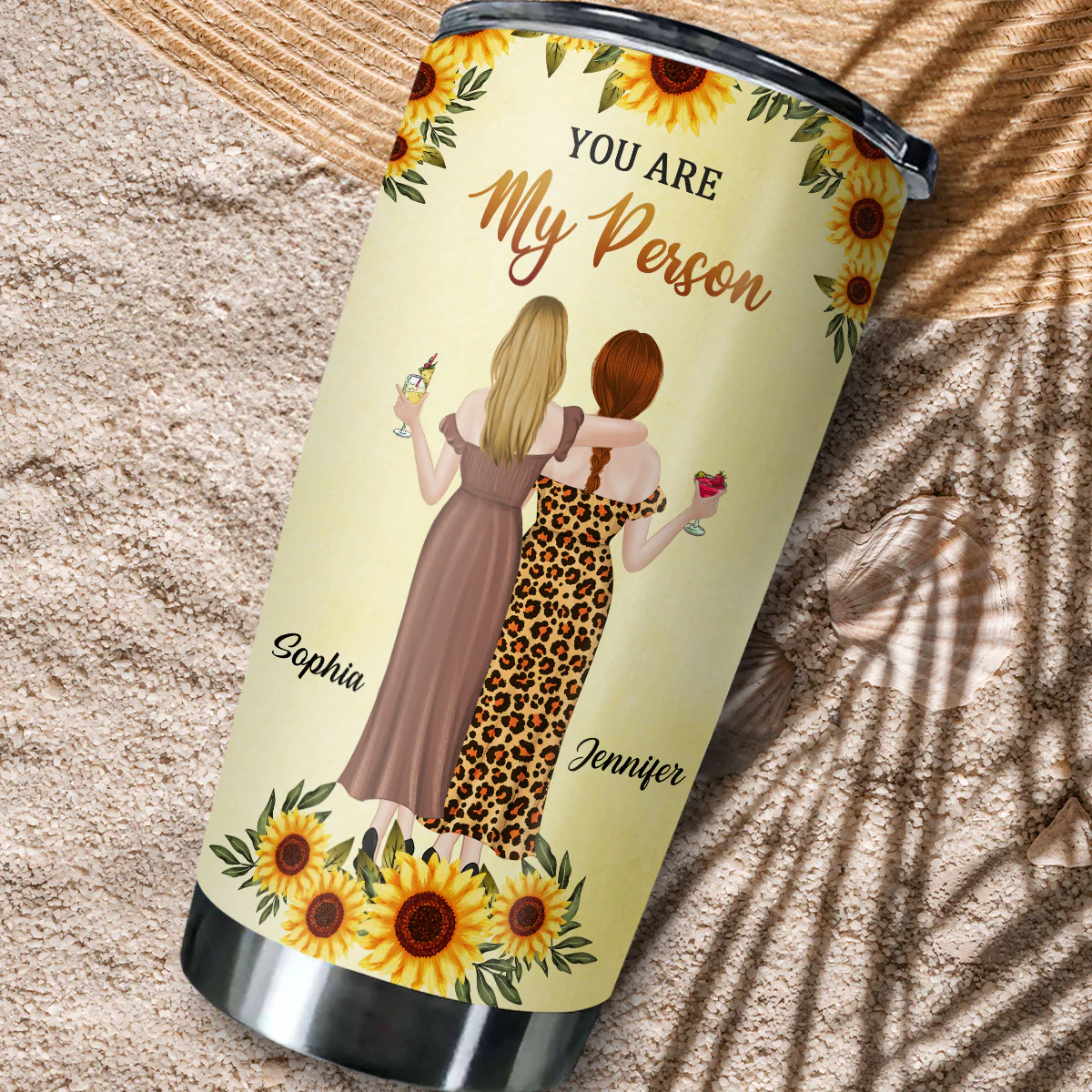 To My Badass Bestie - Personalized Custom Tumbler - Image 3