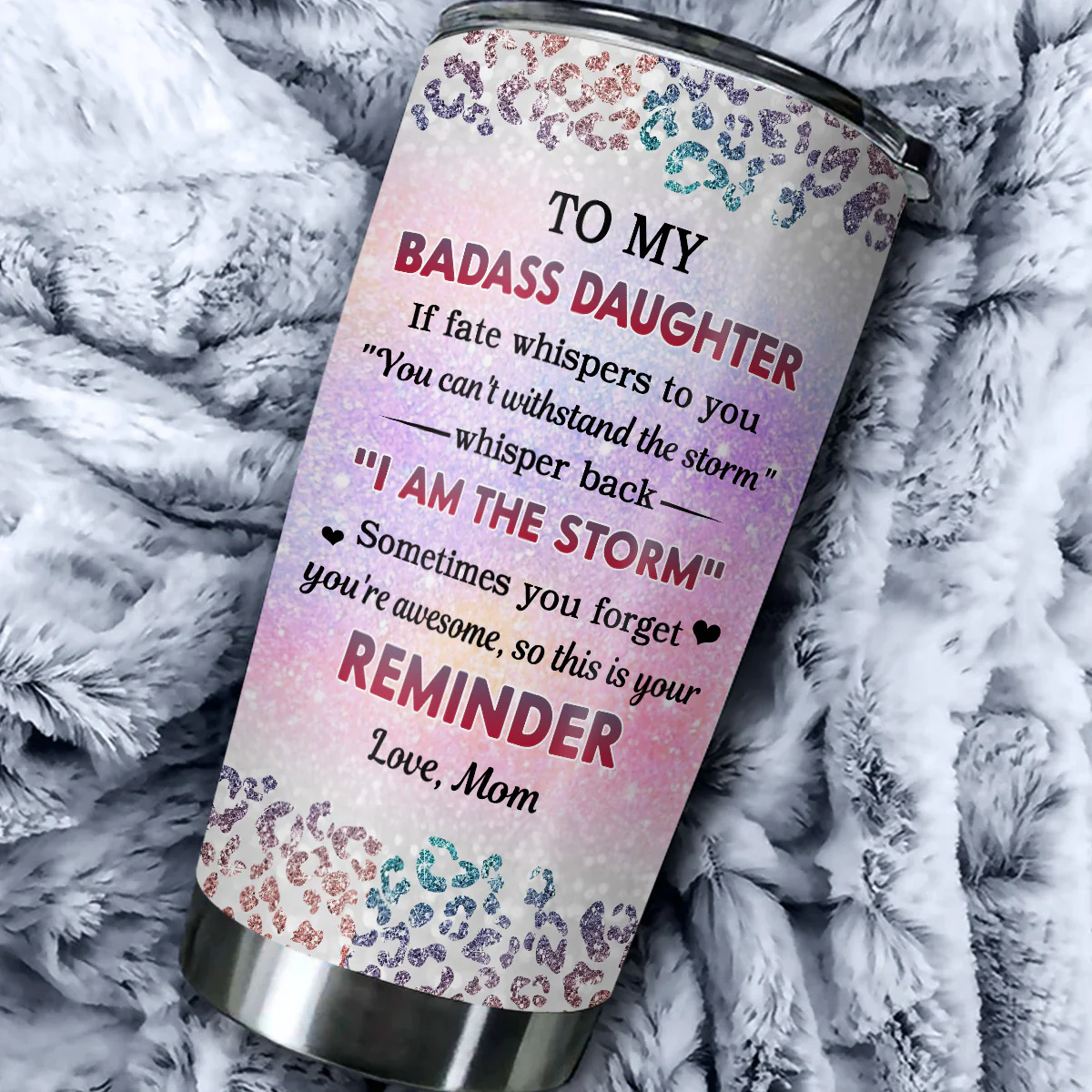 To My Badass Daughter Version 2 - Personalized Custom Tumbler - Image 5