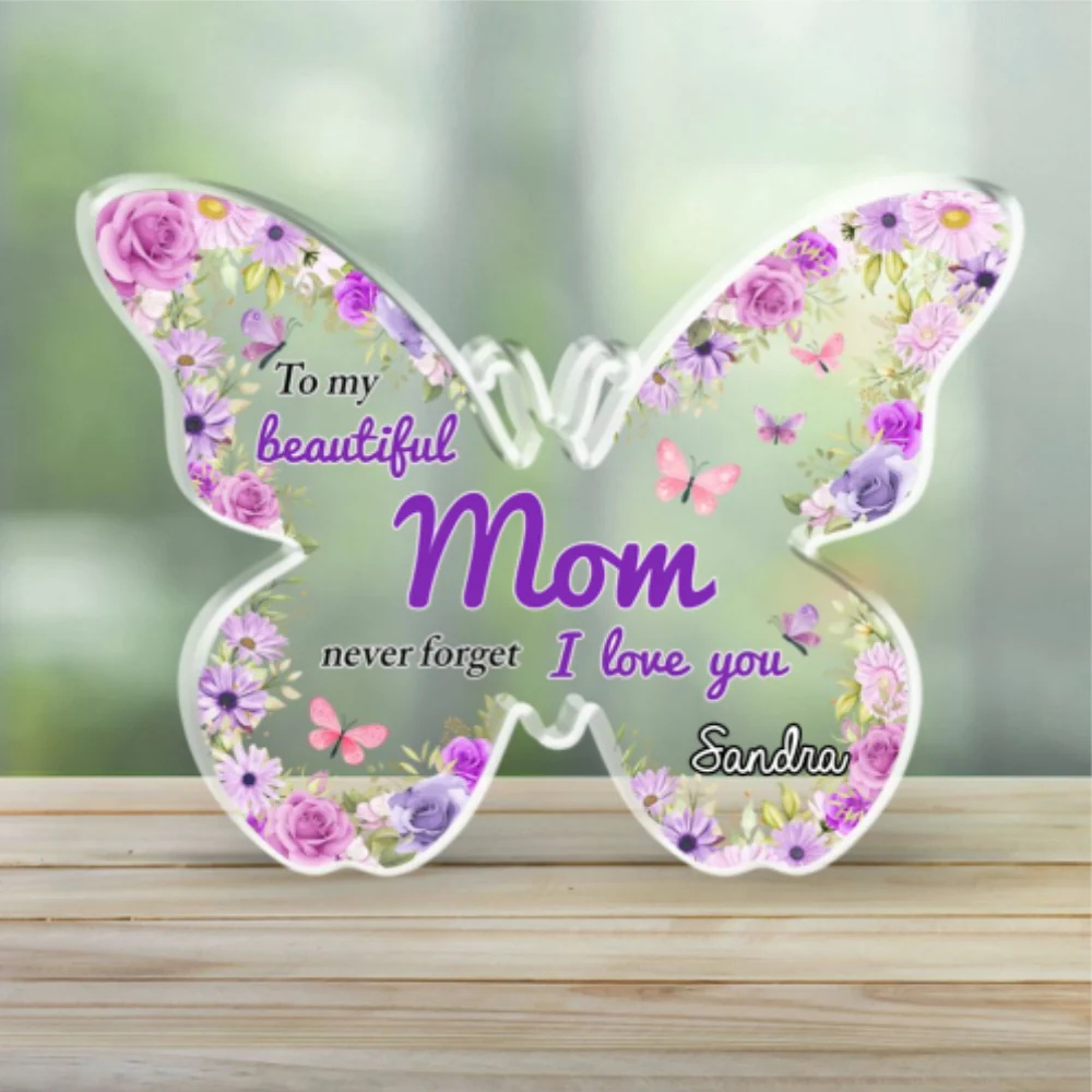 To My Beautiful Mommy Grandma - Personalized Custom Acrylic Plaque - Image 5