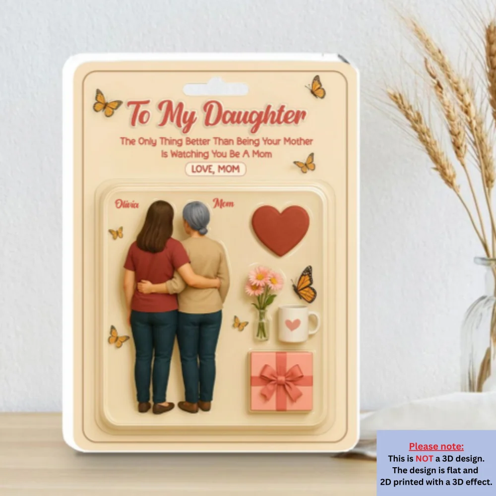 To My Daughter From Mom - Personalized Custom Acrylic Plaque - Image 5