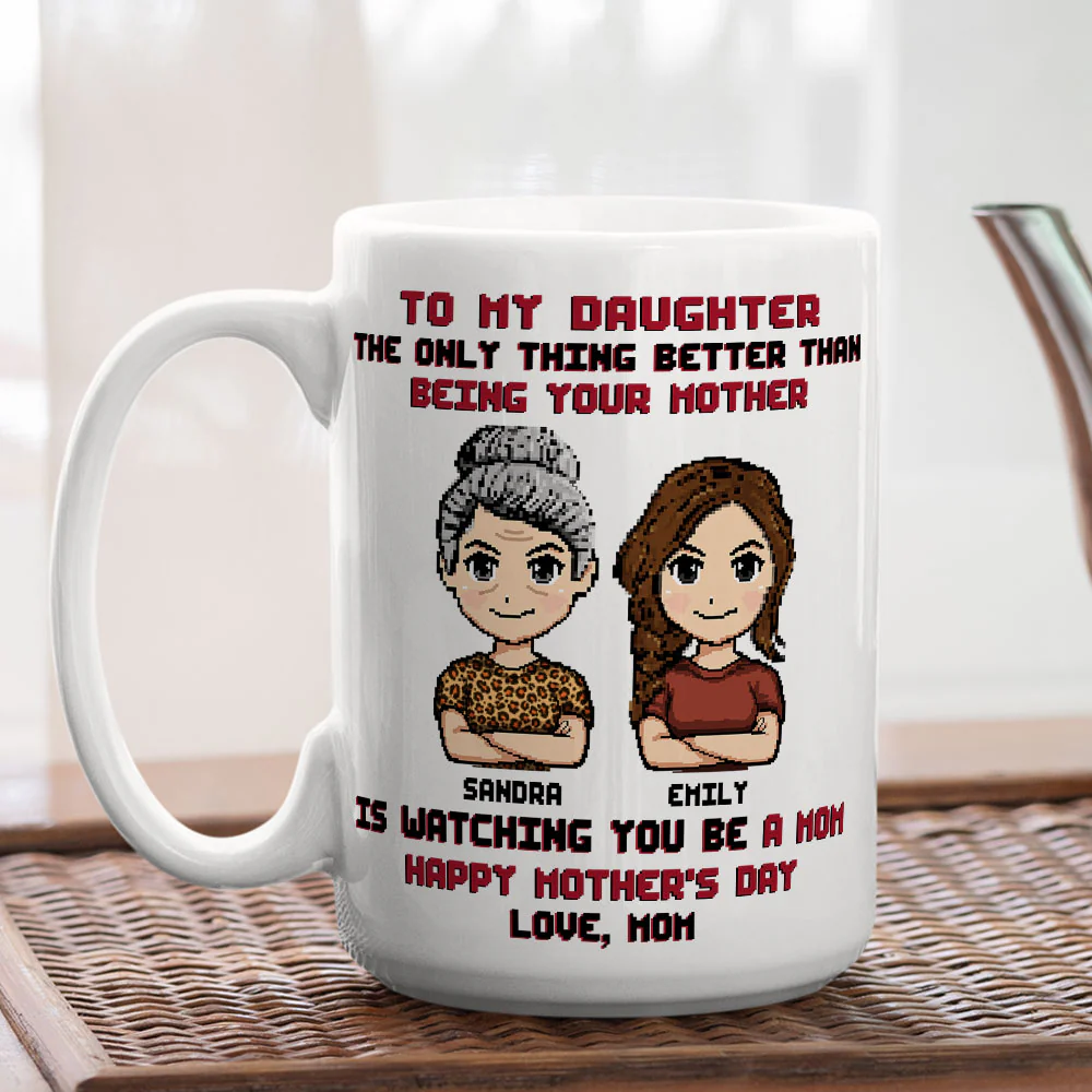 To My Daughter I Love You - Personalized Custom Coffee Mug - Image 5