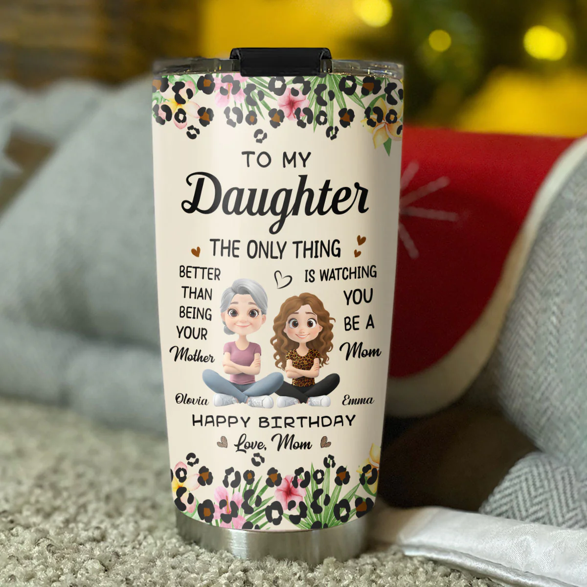 To My Daughter I Love You - Personalized Custom Tumbler - Image 4