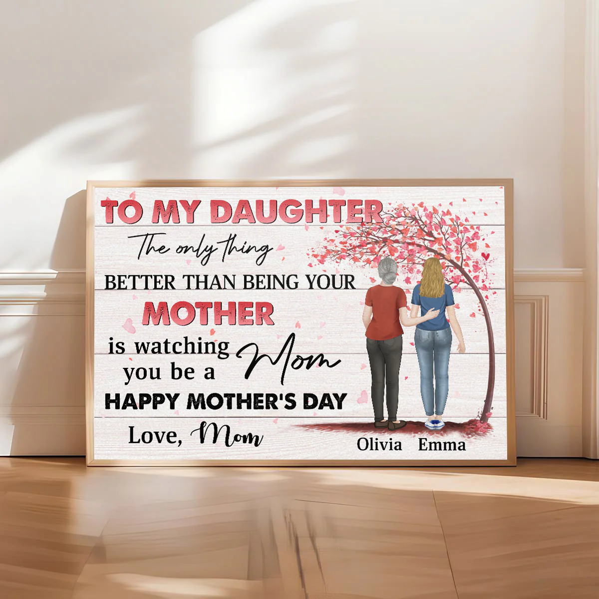 To My Daughter - Personalized Custom Poster - Image 2