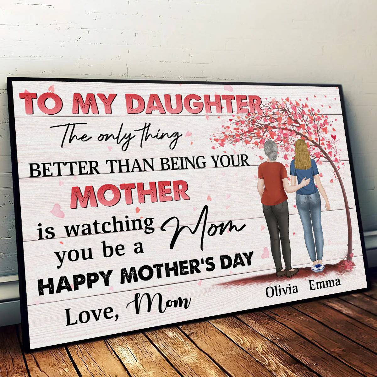 To My Daughter - Personalized Custom Poster - Image 3