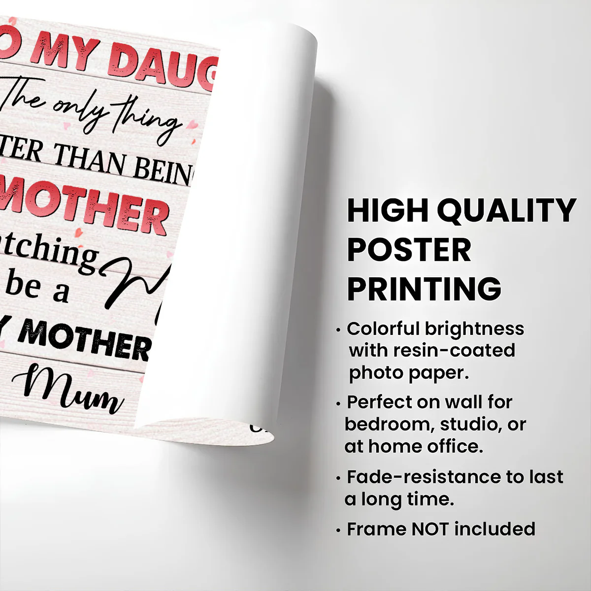 To My Daughter - Personalized Custom Poster - Image 5