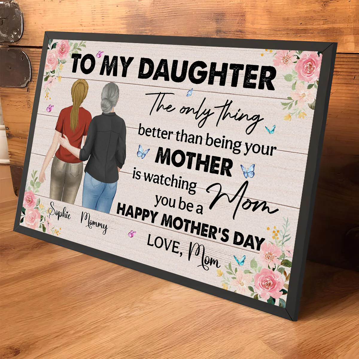 To My Daughter - Personalized Custom Poster - Image 3