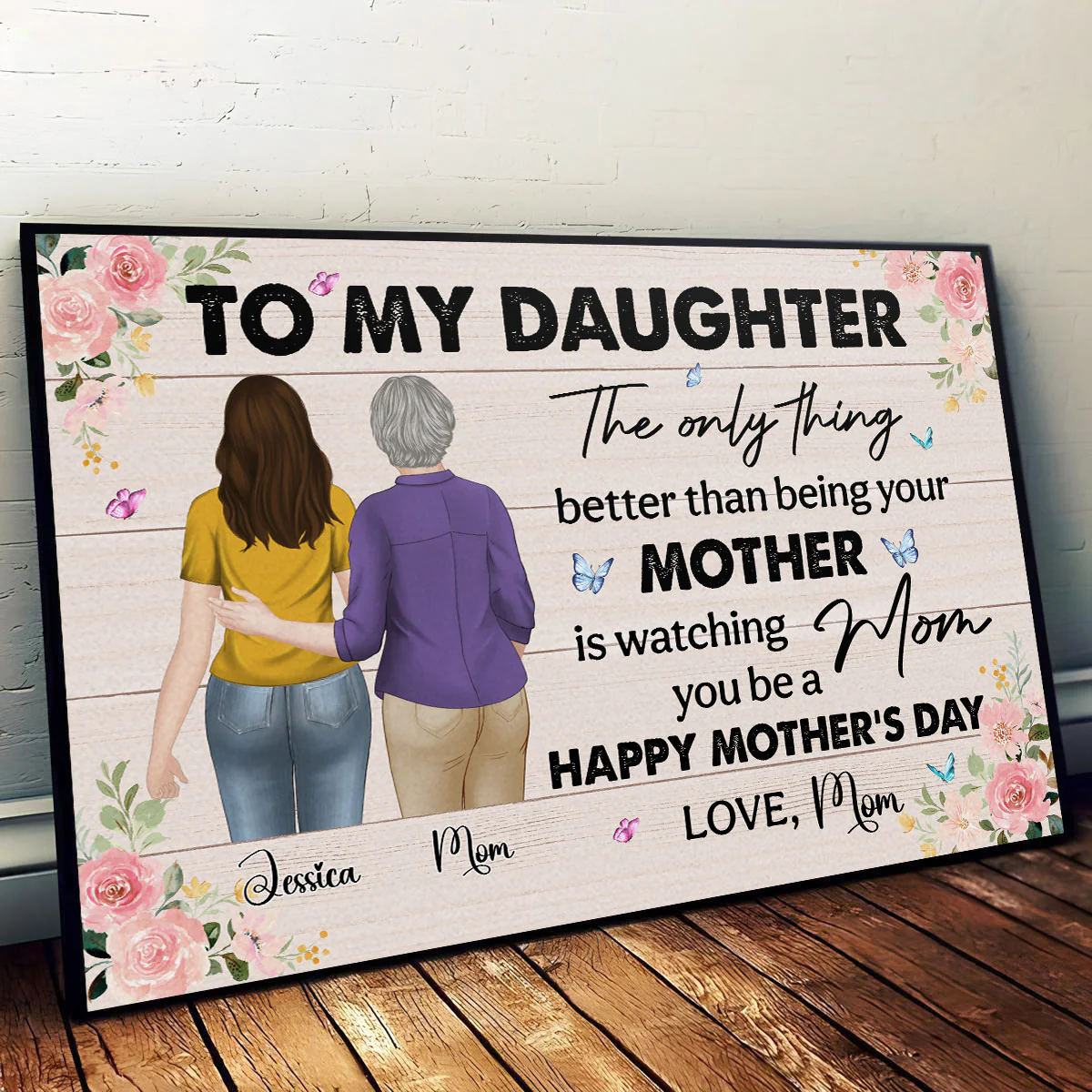 To My Daughter - Personalized Custom Poster - Image 4