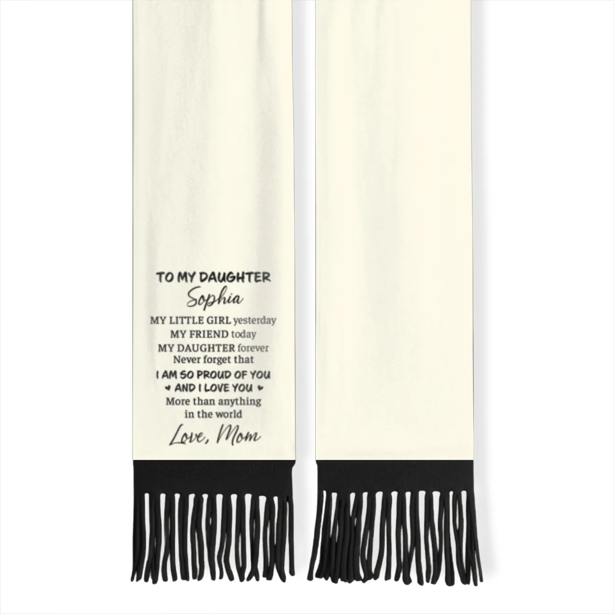 To My Daughter - Personalized Custom Scarf - Image 10