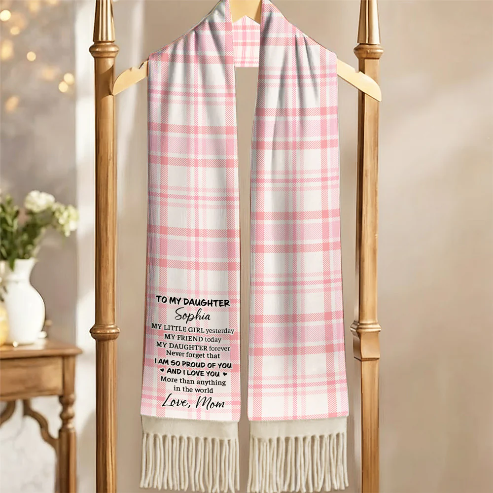 To My Daughter - Personalized Custom Scarf - Image 3