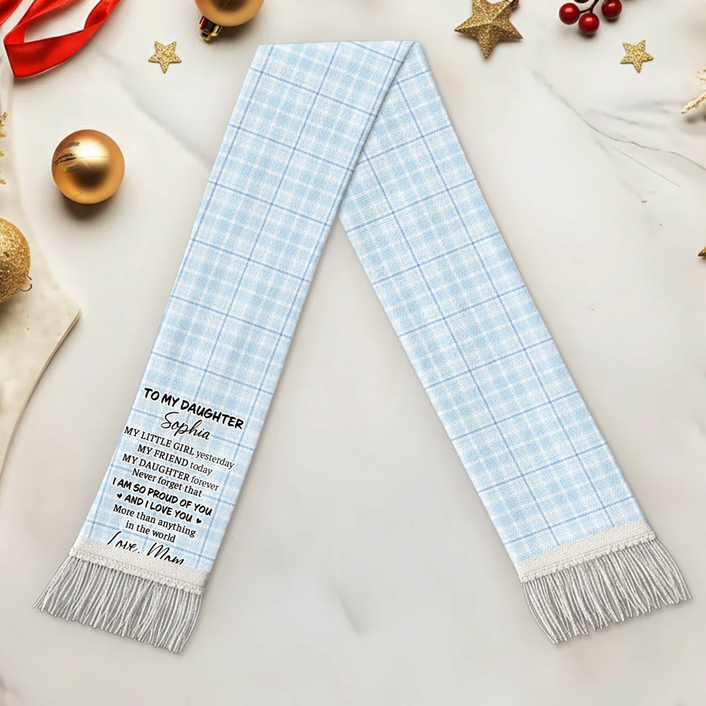 To My Daughter - Personalized Custom Scarf - Image 4