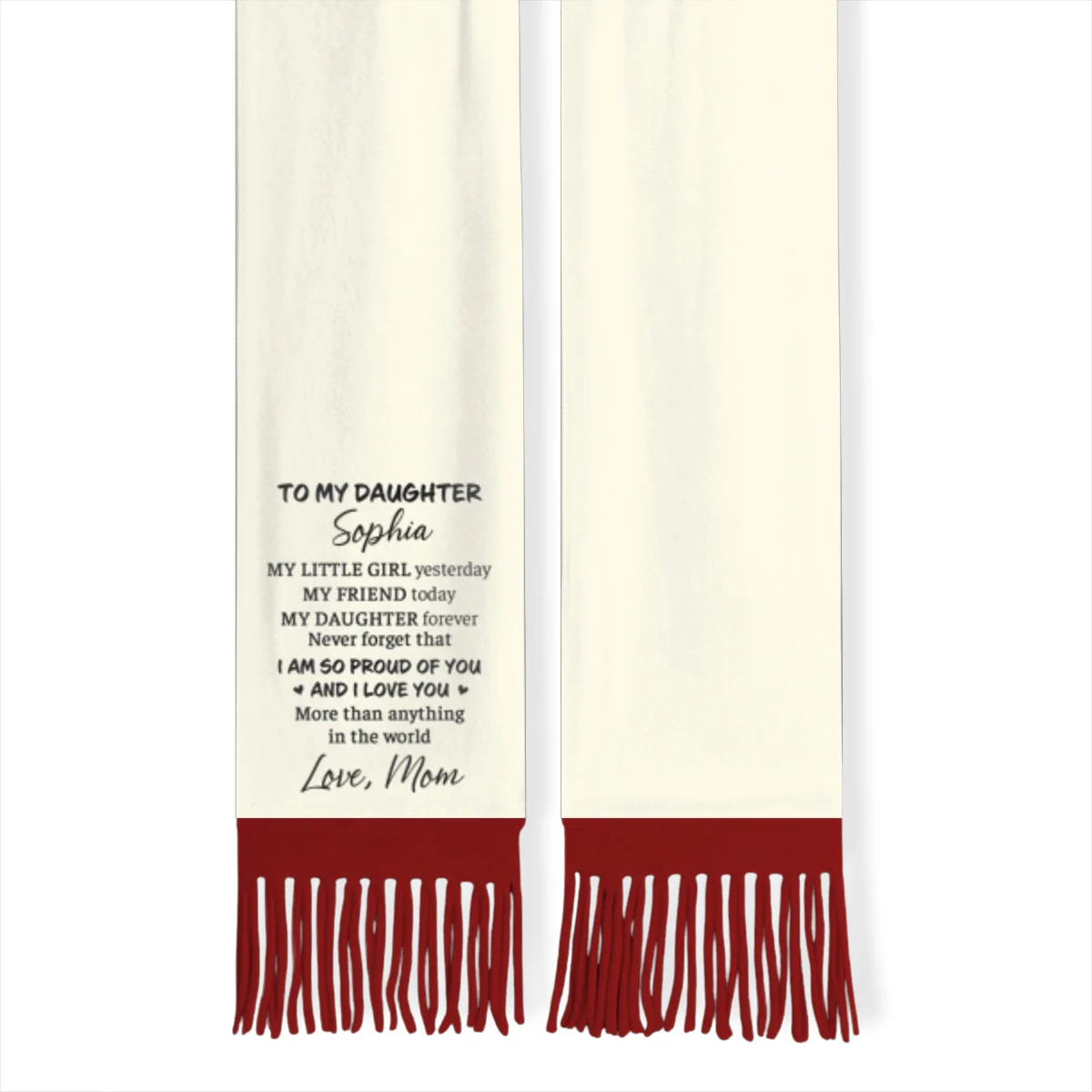 To My Daughter - Personalized Custom Scarf - Image 8