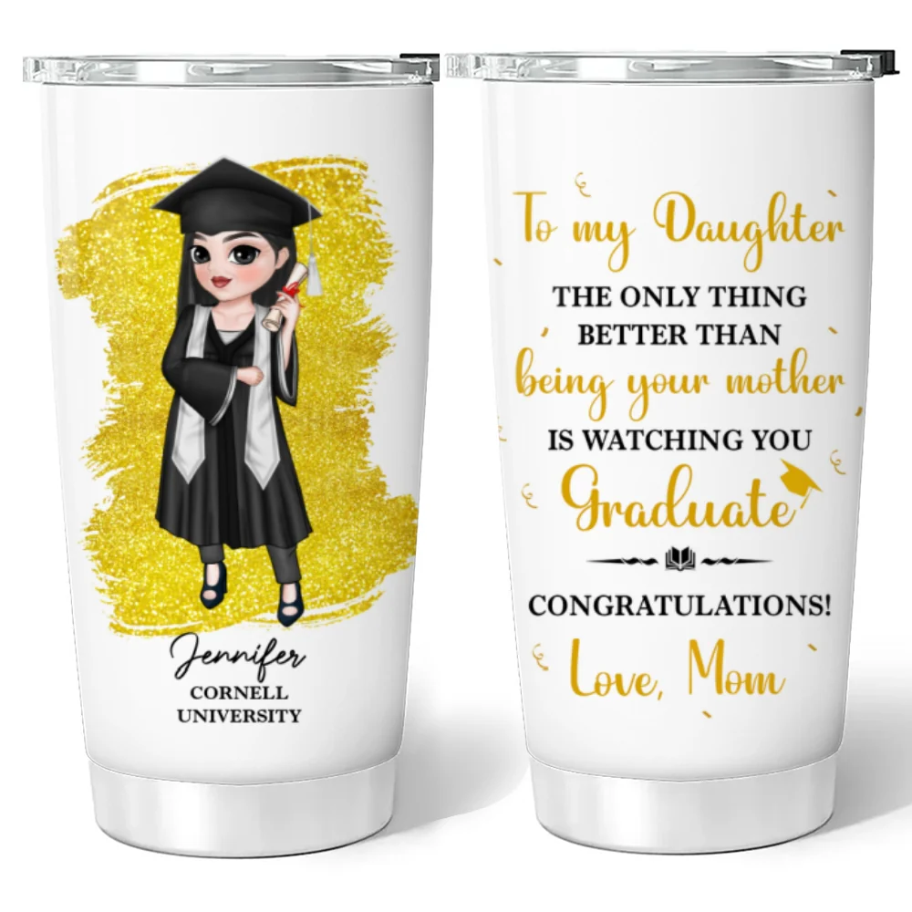 To My Daughter Son Graduation - Personalized Custom Tumbler - Image 6