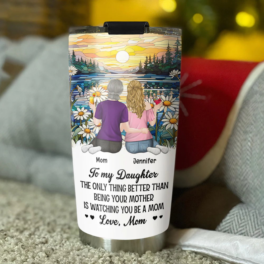 To My Daughter Version 2 - Personalized Custom Tumbler - Image 3