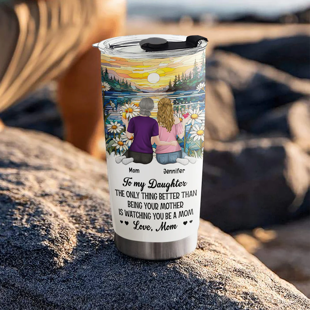 To My Daughter Version 2 - Personalized Custom Tumbler - Image 4