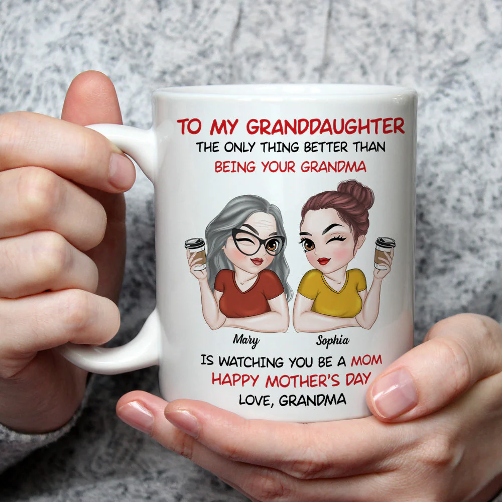 To My Granddaughter - Personalized Custom Coffee Mug - Image 3