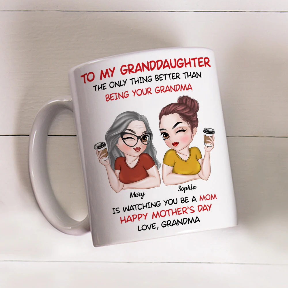 To My Granddaughter - Personalized Custom Coffee Mug - Image 4