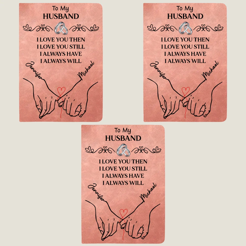 To My Husband Soulmate Best Friend - Personalized Custom Leather Journal - Image 10