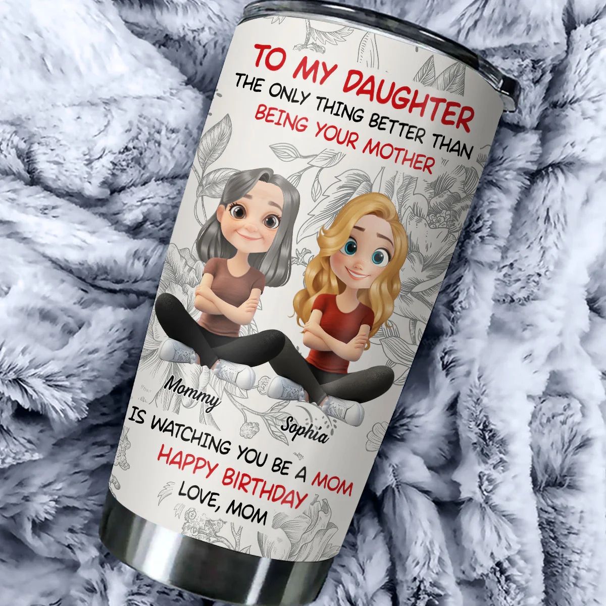 To My Little One - Personalized Custom Tumbler - Image 2
