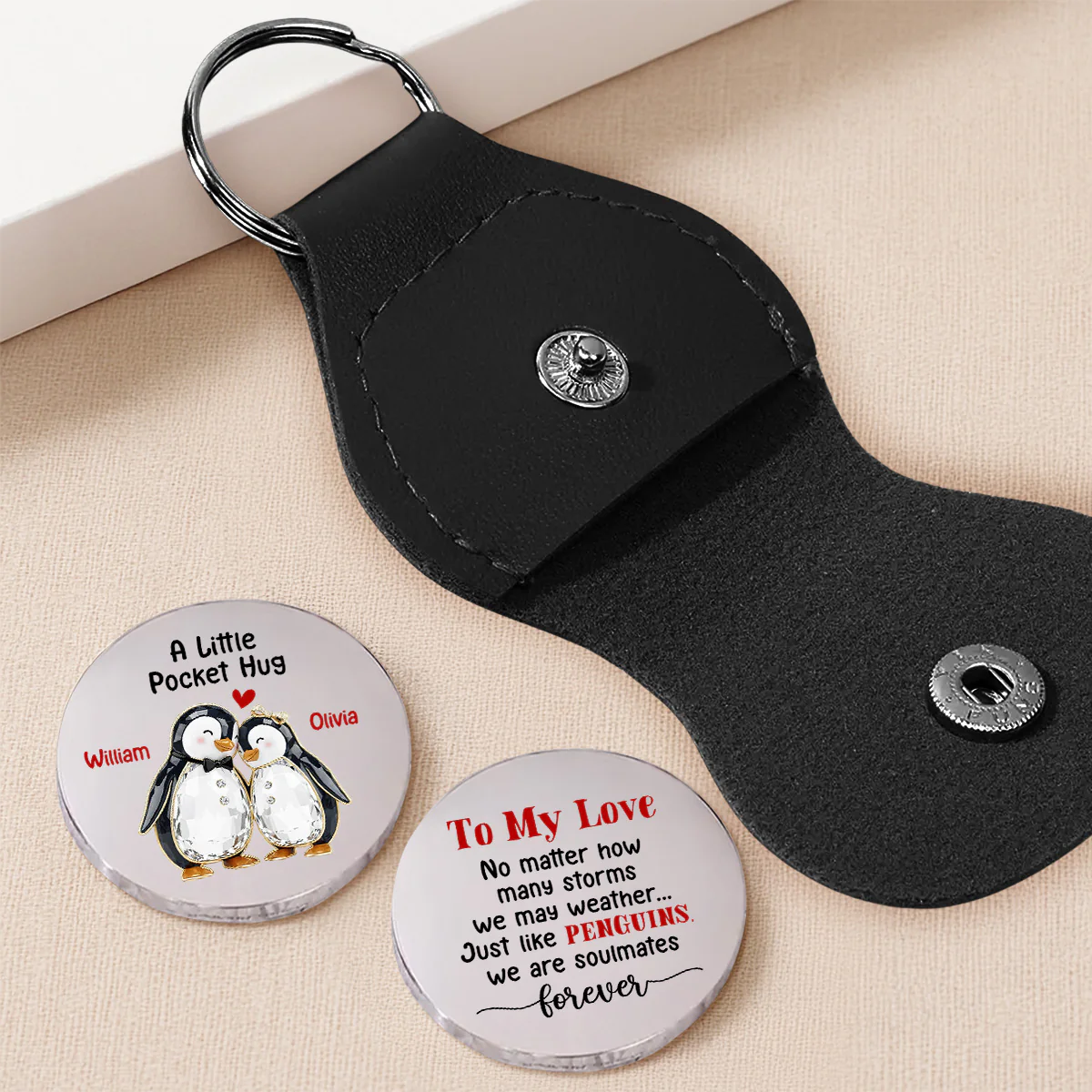 To My Love - Personalized Custom Pocket Hug - Image 2