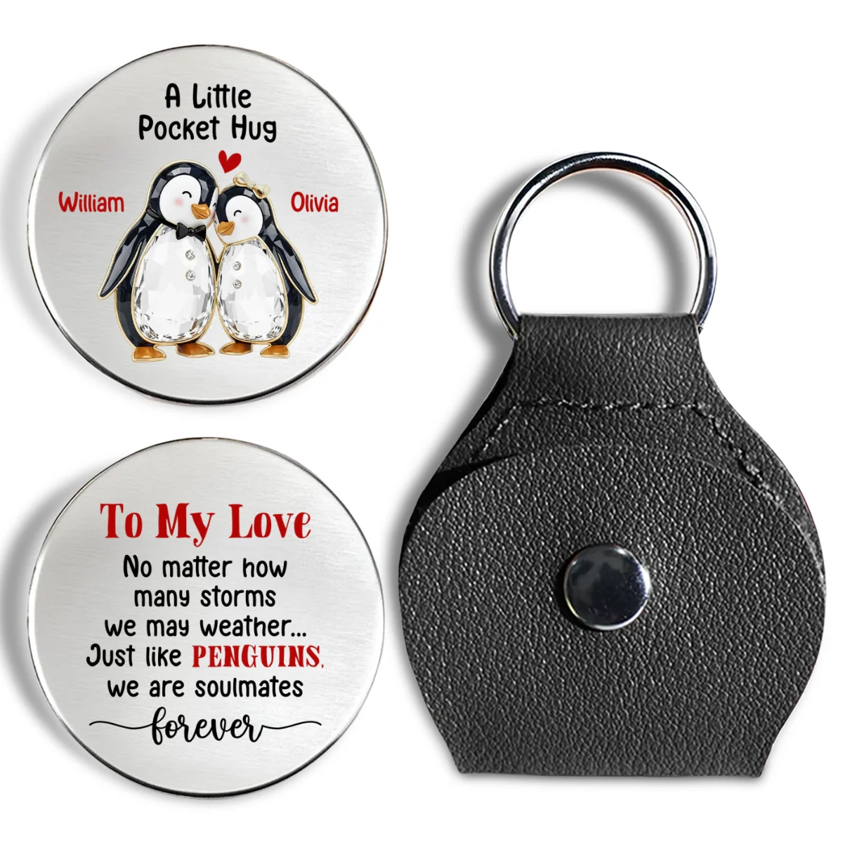 To My Love - Personalized Custom Pocket Hug - Image 6