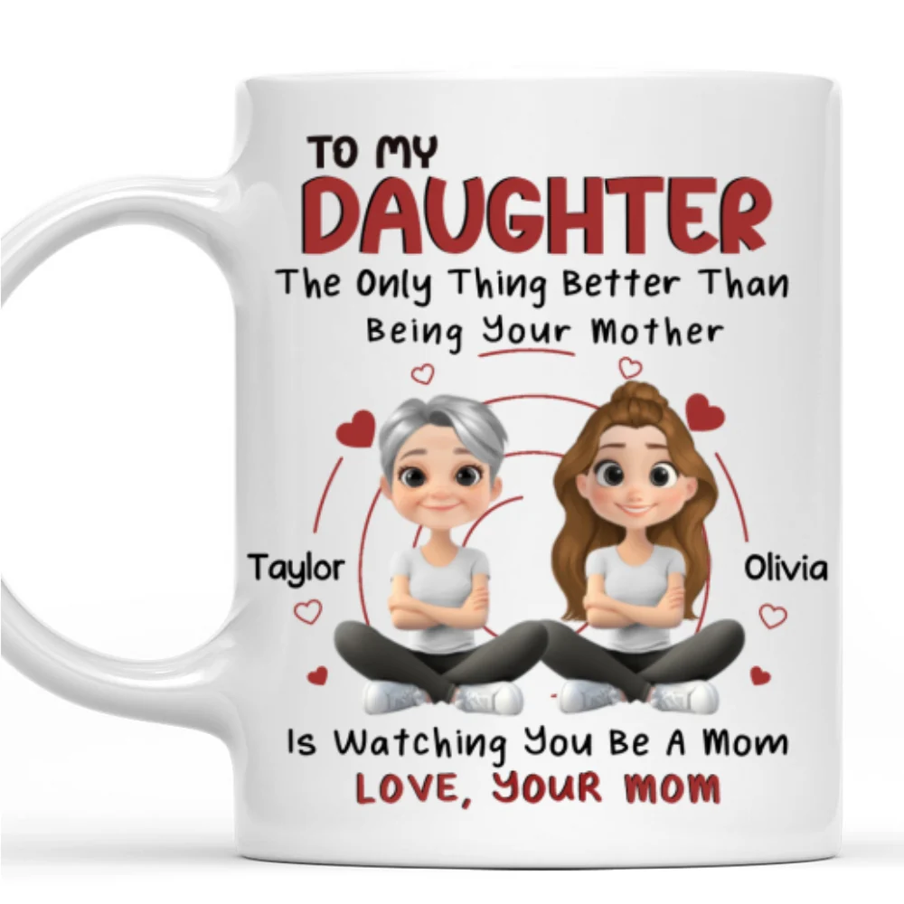 To My Lovely Daughter - Personalized Custom Coffee Mug - Image 7