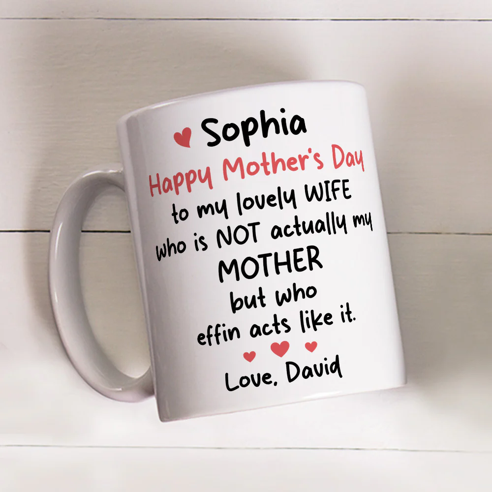 To My Lovely Wife - Personalized Custom Coffee Mug - Image 2