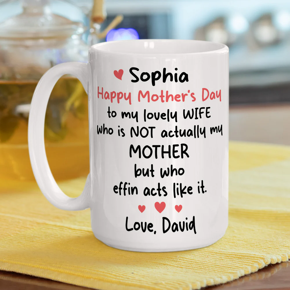 To My Lovely Wife - Personalized Custom Coffee Mug - Image 5