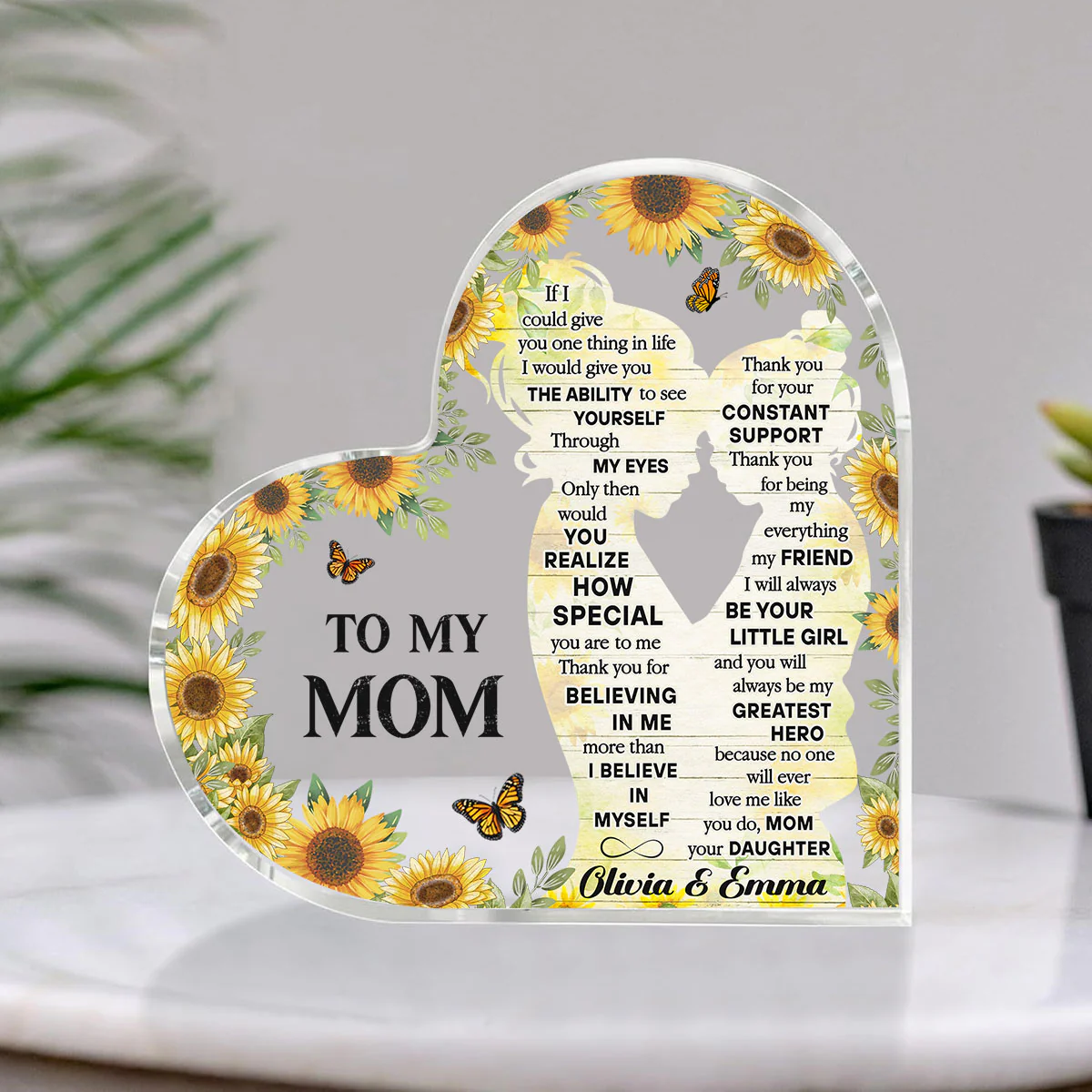 To My Mom - Personalized Custom Acrylic Plaque - Image 2