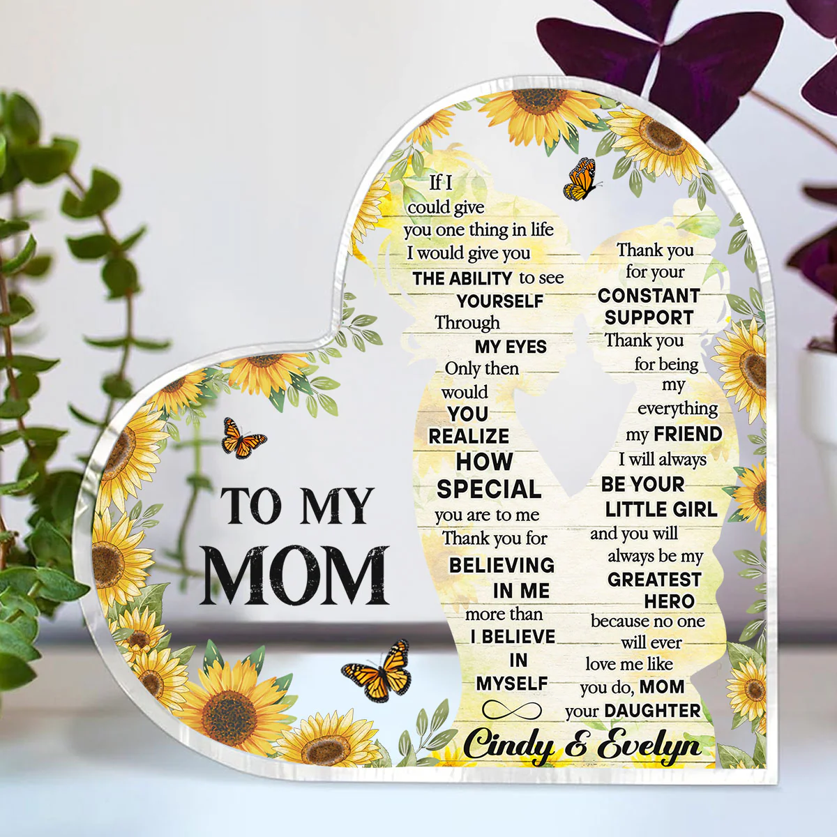 To My Mom - Personalized Custom Acrylic Plaque - Image 4