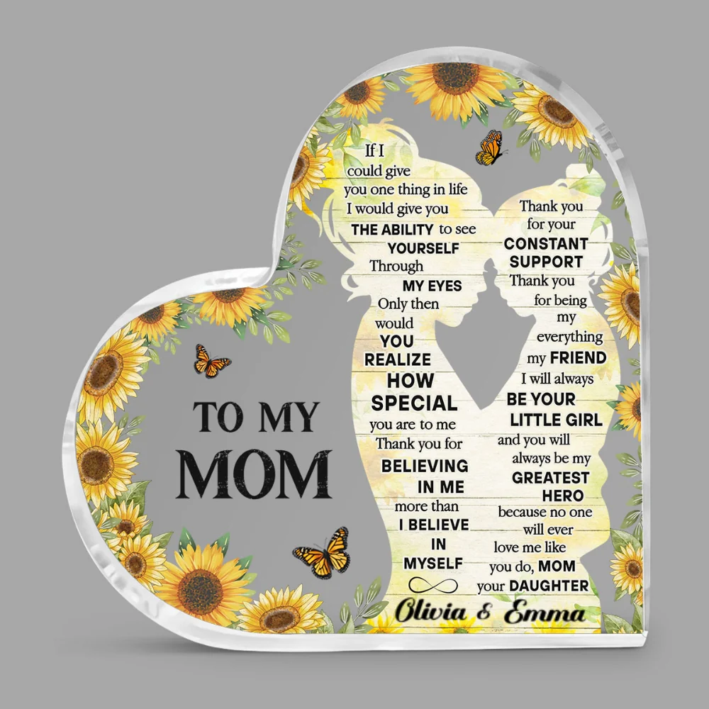 To My Mom - Personalized Custom Acrylic Plaque - Image 5