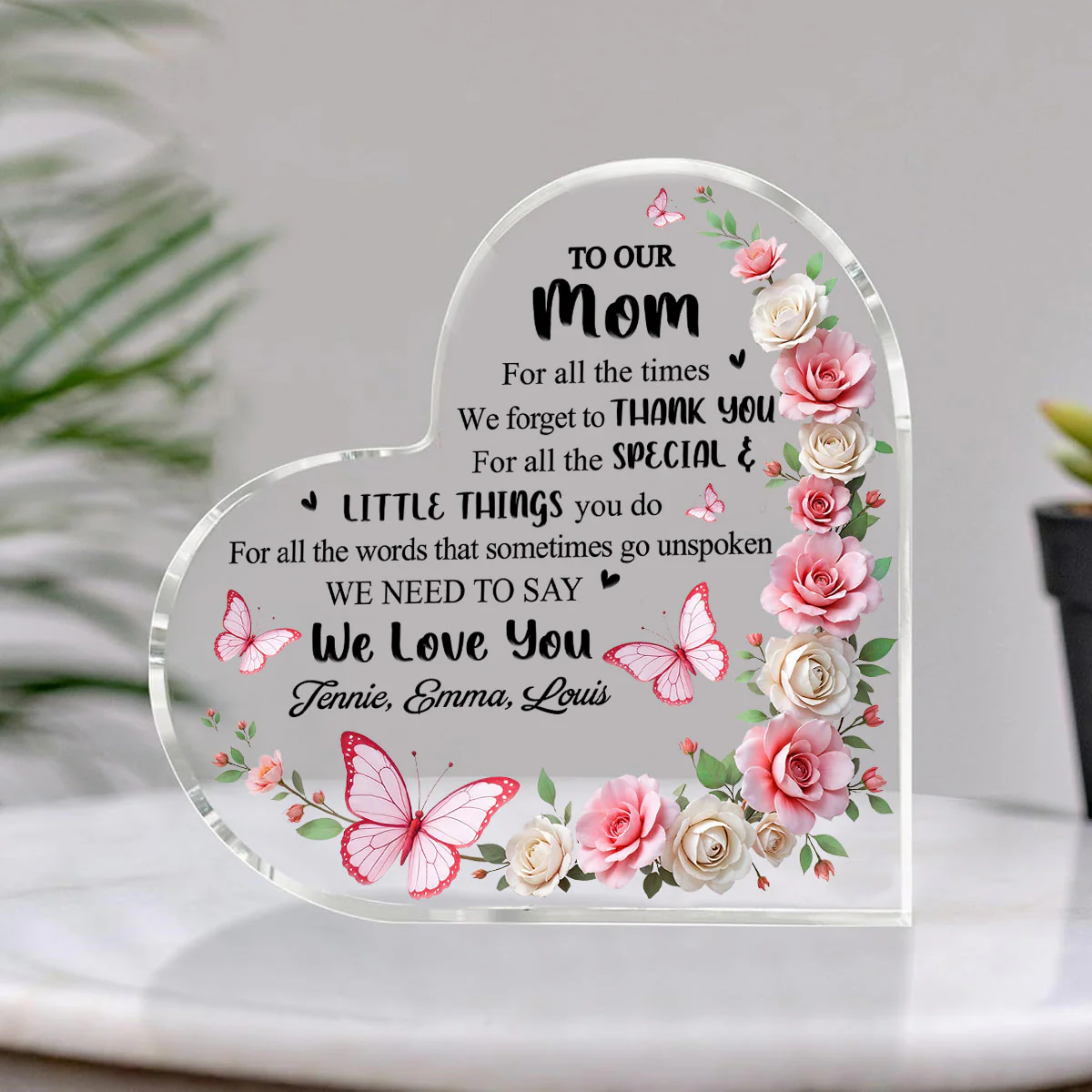 To My Mother - Personalized Custom Acrylic Plaque - Image 3
