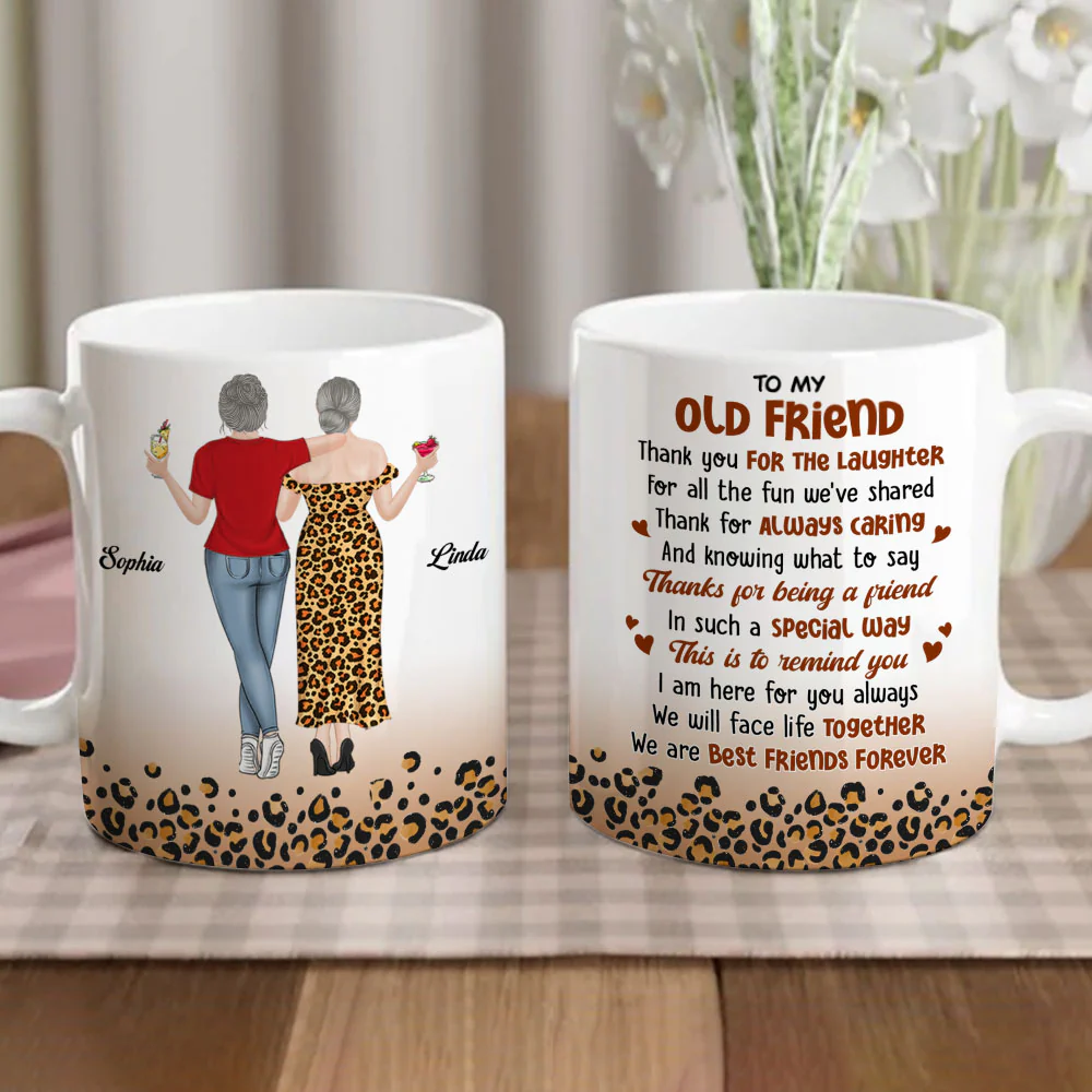 To My Old Friend - Personalized Custom Coffee Mug - Image 5