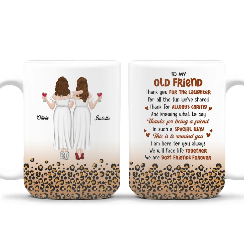 To My Old Friend - Personalized Custom Coffee Mug - Image 8
