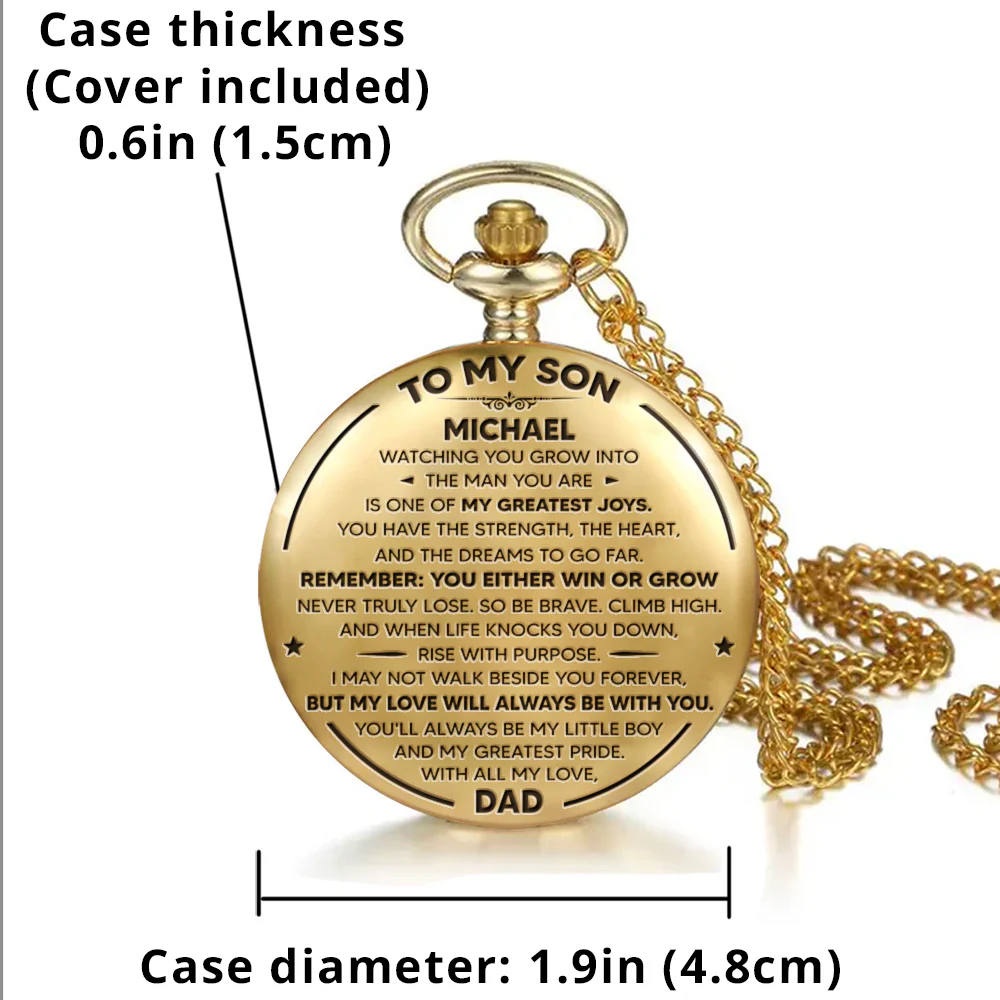 To My Pride - Personalized Custom Pocket Watch - Image 5