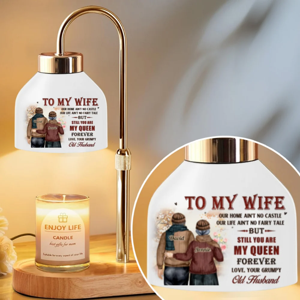 To My Queen - Personalized Custom Candle Warmer Lamp - Image 7