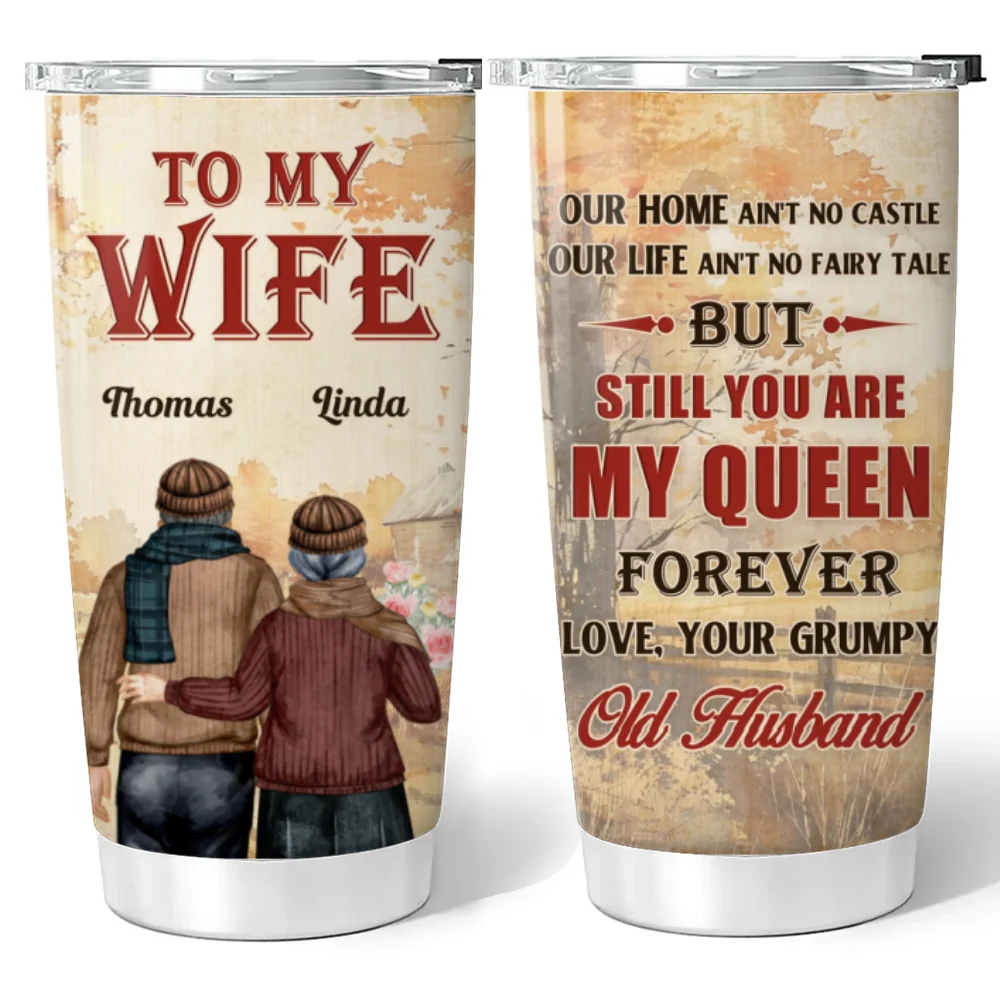 To My Queen - Personalized Custom Tumbler - Image 5