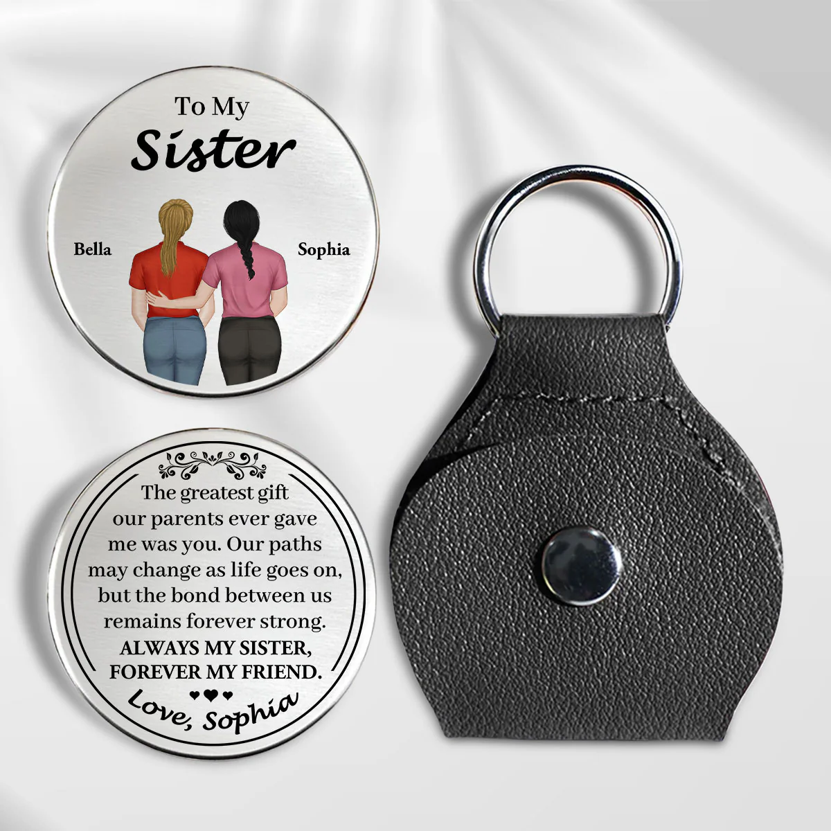 To My Sister - Personalized Custom Pocket Hug