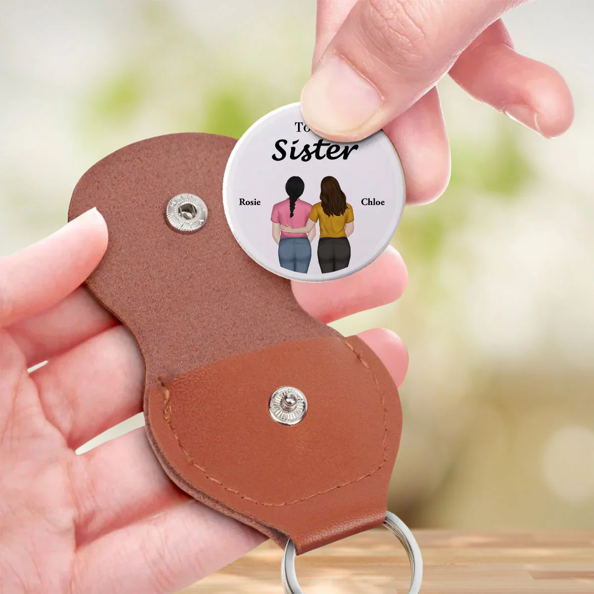 To My Sister - Personalized Custom Pocket Hug - Image 3