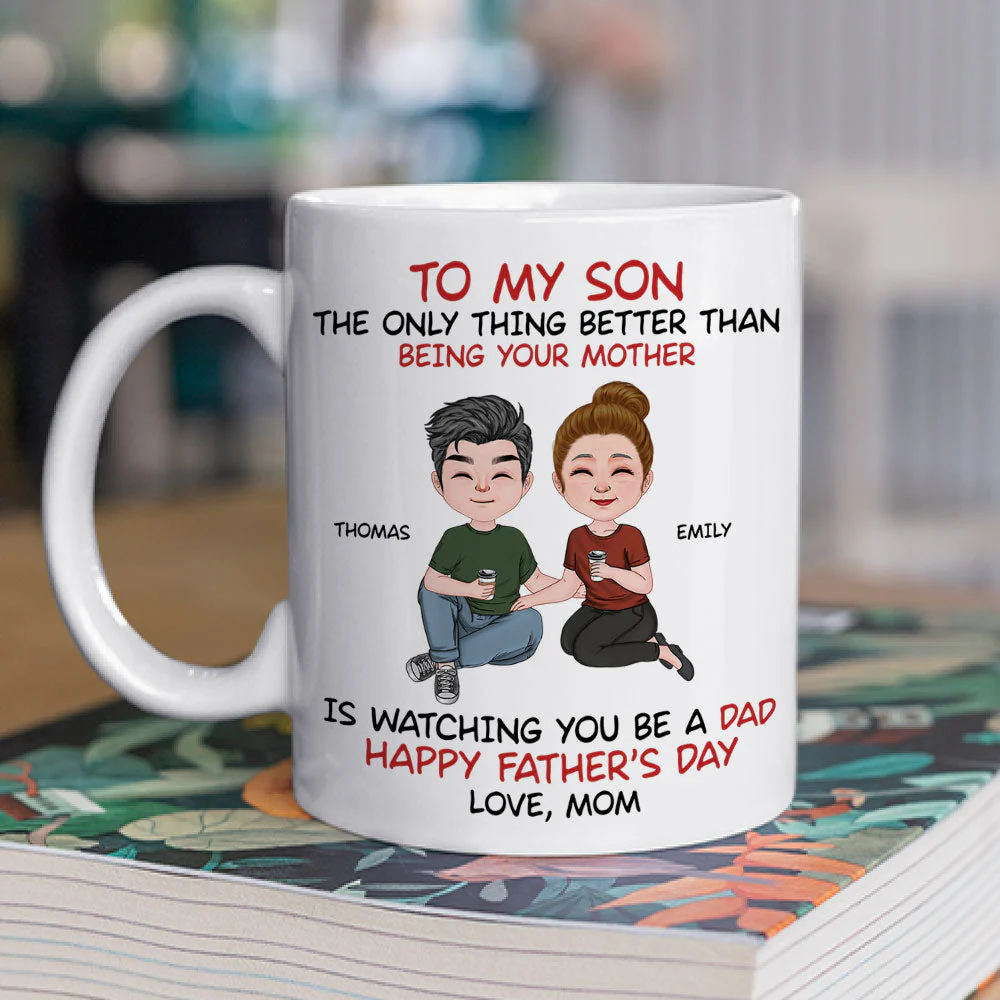 To My Son From Mom - Personalized Custom Coffee Mug - Image 2
