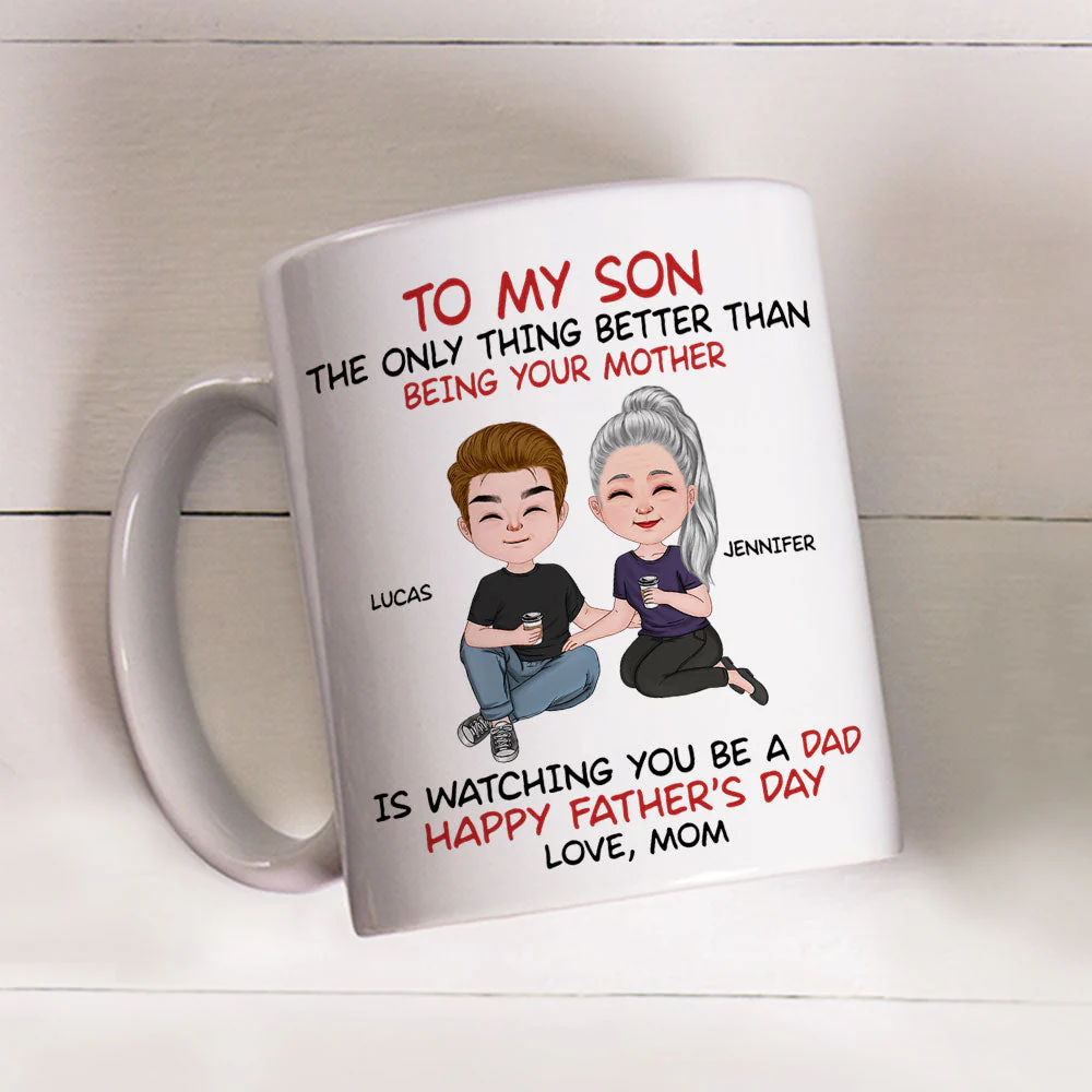 To My Son From Mom - Personalized Custom Coffee Mug - Image 3