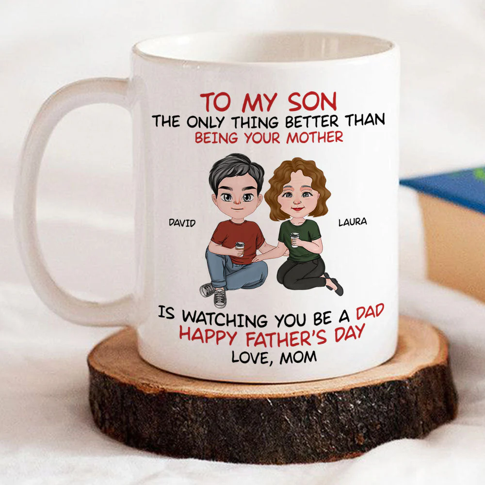 To My Son From Mom - Personalized Custom Coffee Mug - Image 4