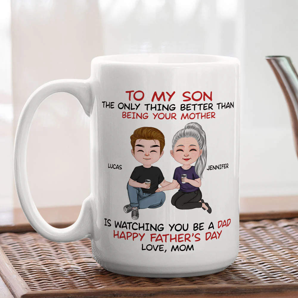 To My Son From Mom - Personalized Custom Coffee Mug - Image 5