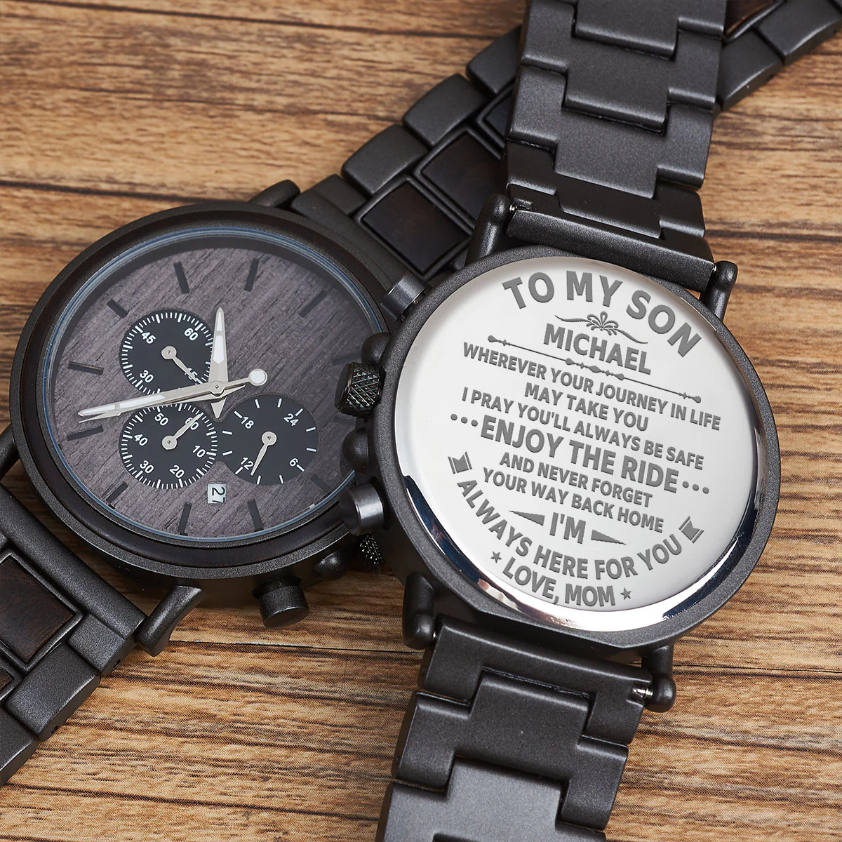 To My Son - Personalized Engraved Wooden Watches GQ026 - Image 5