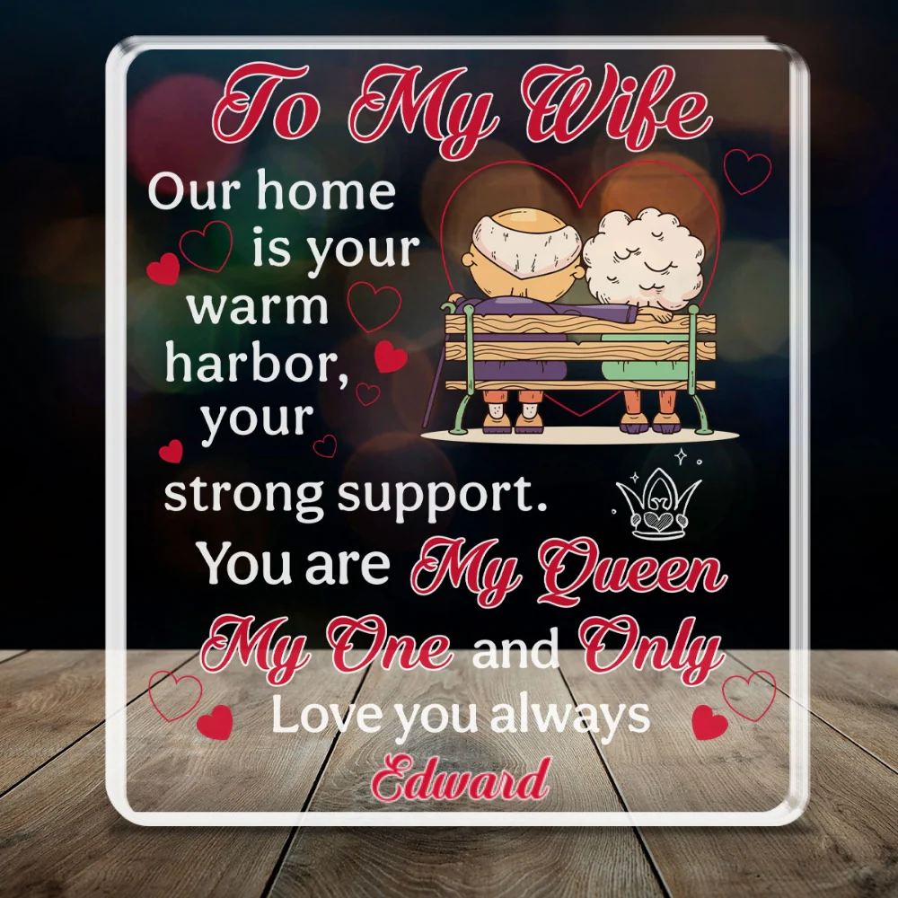 To My Wife - Personalized Custom Acrylic Plaque - Image 6
