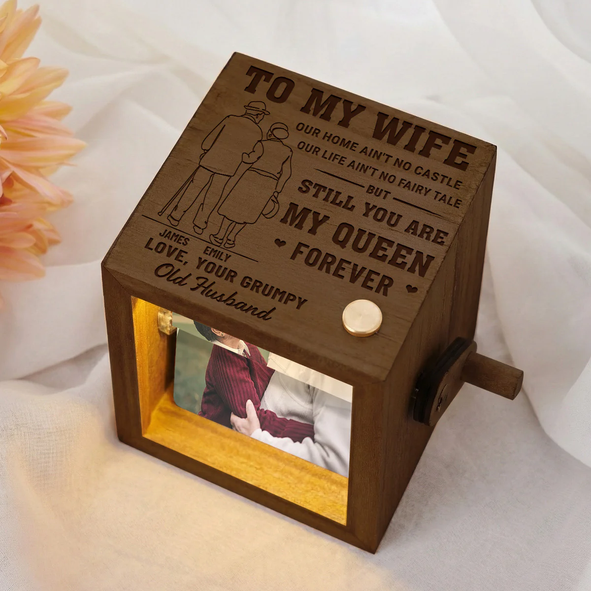 To My Wife - Personalized Custom Photo Flipbook Animation Box - Image 2