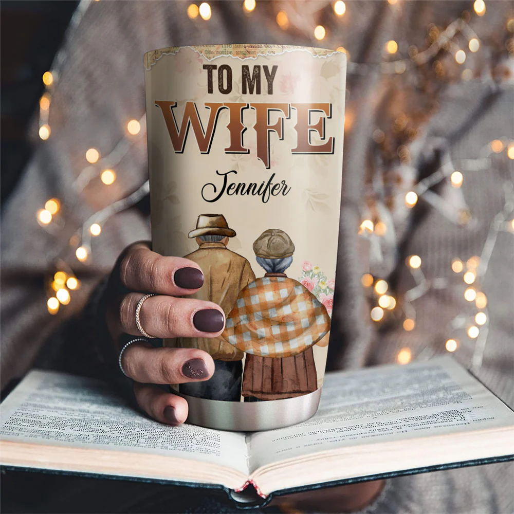 To My Wife Version 2 - Personalized Custom Tumbler - Image 2
